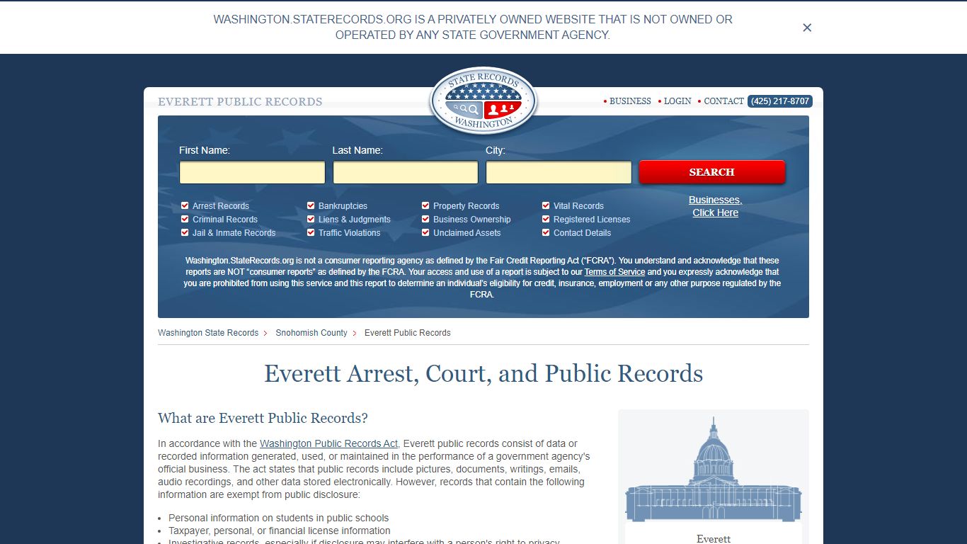 Everett Arrest and Public Records | Washington.StateRecords.org